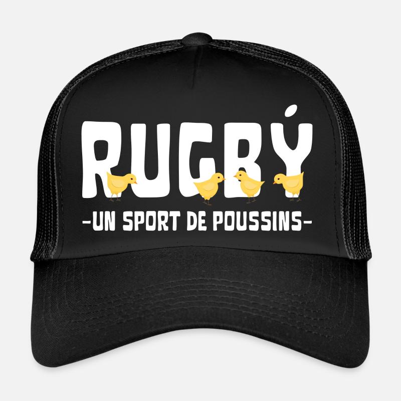 Rugby un sport de poussins Casquette trucker 