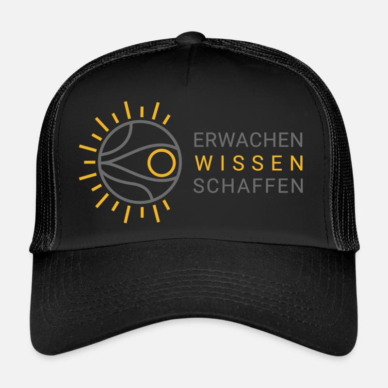 Logo Claudio - Trucker Cap - Schwarz/Schwarz