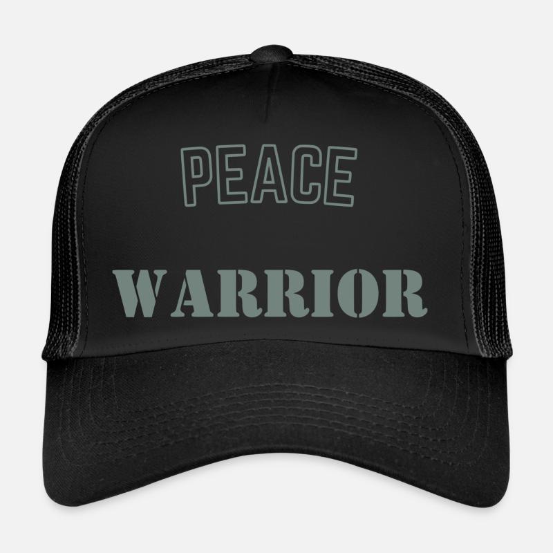 Krieger des Friedens - Trucker Cap - Schwarz/Schwarz