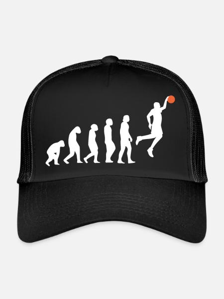 Basket-ball - Casquette trucker  - noir/noir - Devant
