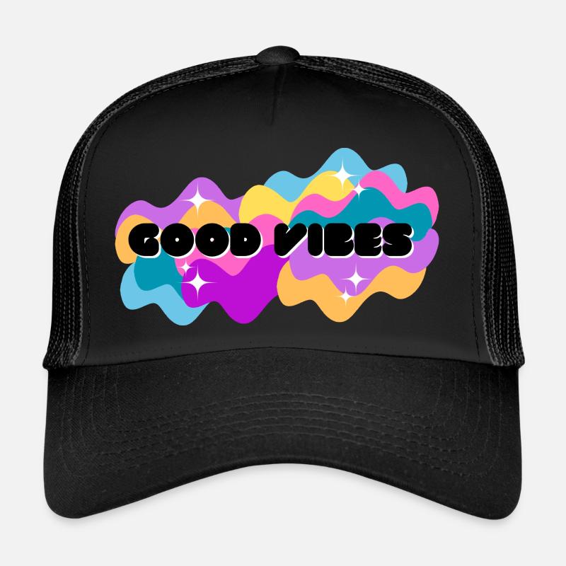 Bonnes vibrations positives Casquette trucker 