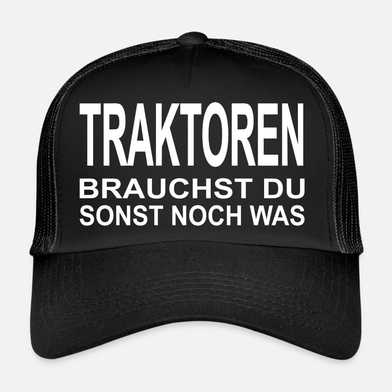 Traktor - Trucker Cap - Schwarz/Schwarz