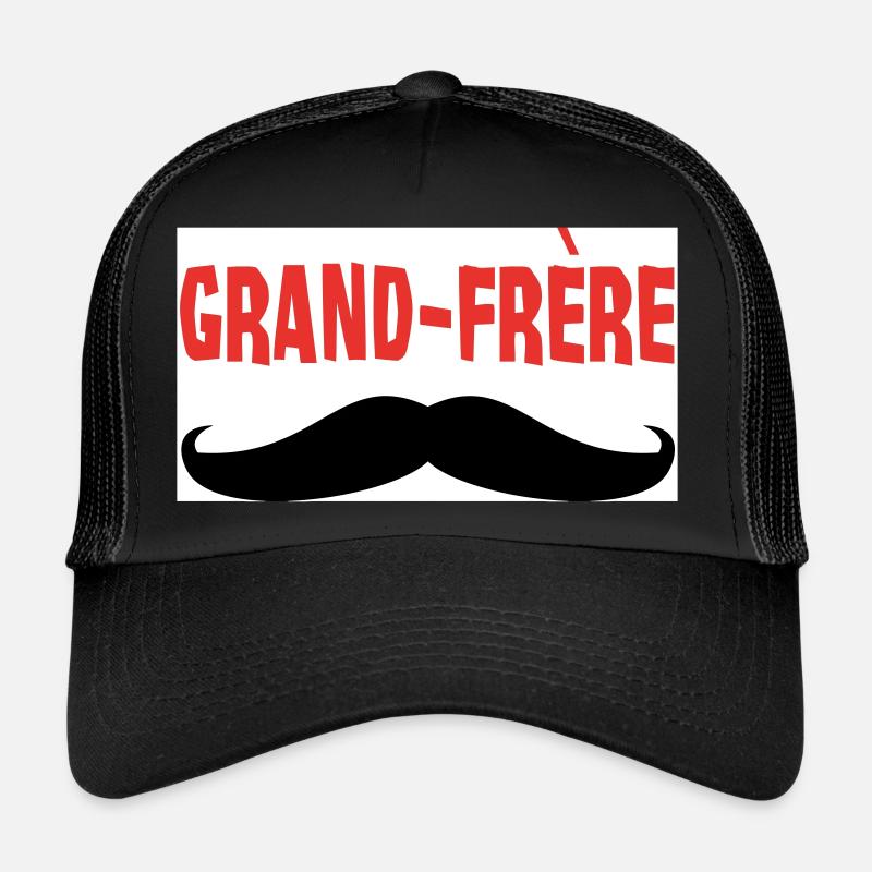 Grand Frère - Casquette trucker  - noir/noir