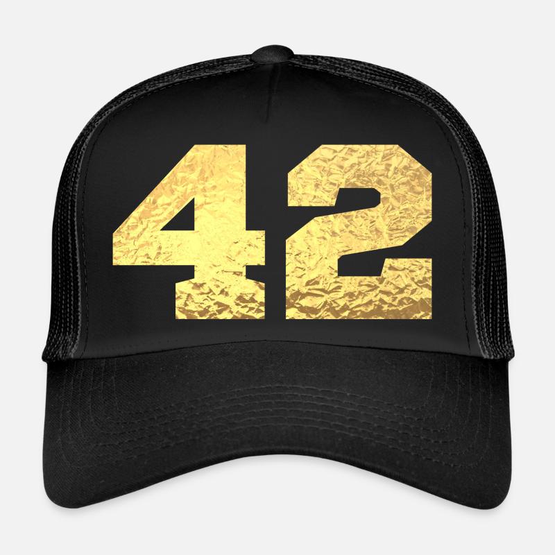 Nummer 42 Gold Glitter - 42. Jubiläum Trucker Cap