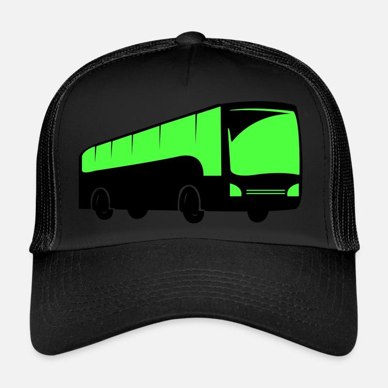 bus busfahren - Trucker Cap - Schwarz/Schwarz