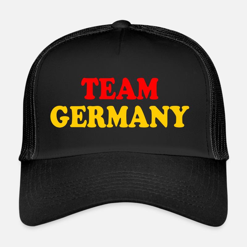 Deutschland - Trucker Cap - Schwarz/Schwarz