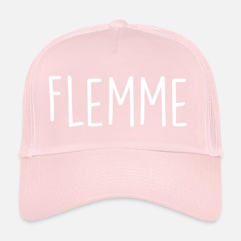 Flemme expression word phrase emotion text Trucker Cap