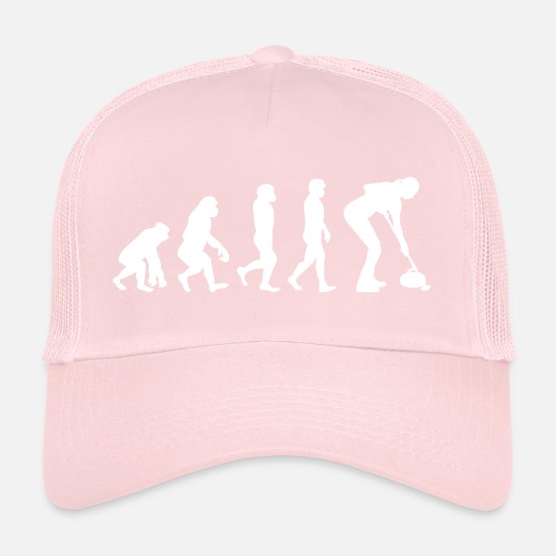 Curling Sweeping Fan Winter Ice Sport Evolution Casquette trucker 