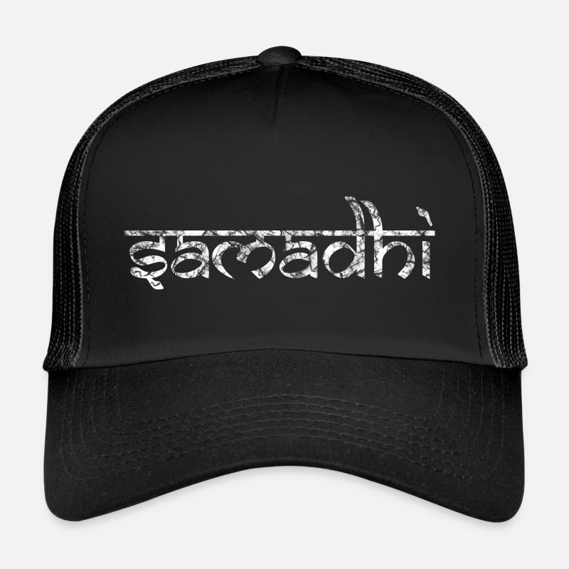 Samadhi lettering in Sanskrit script Trucker Cap