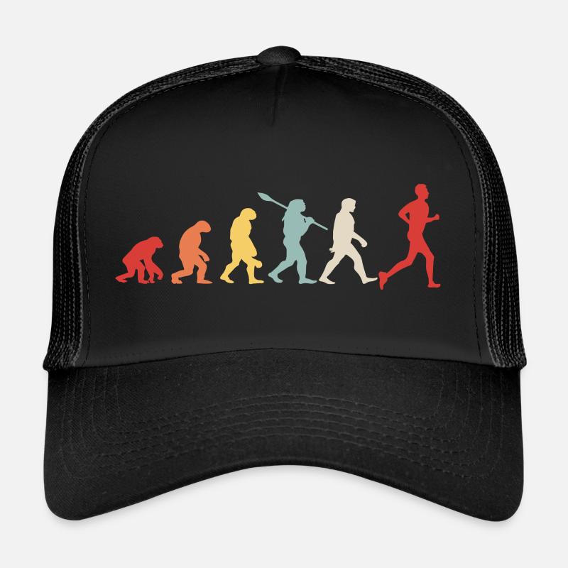 Entwicklung des Marathons - Trucker Cap - Schwarz/Schwarz