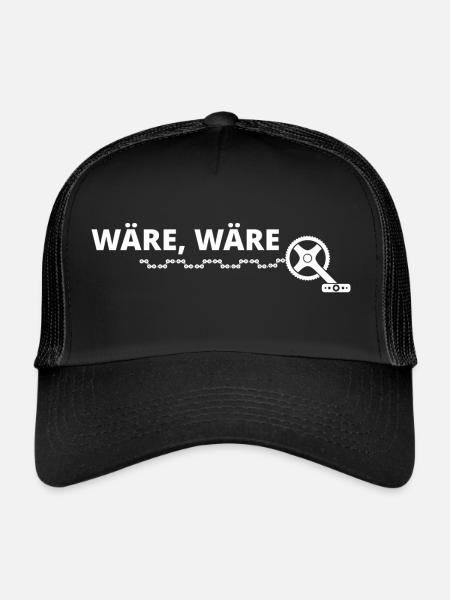 Est-ce que la chaîne de vélo dirait motard faisant du football à vélo? - Casquette trucker  - noir/noir - Devant