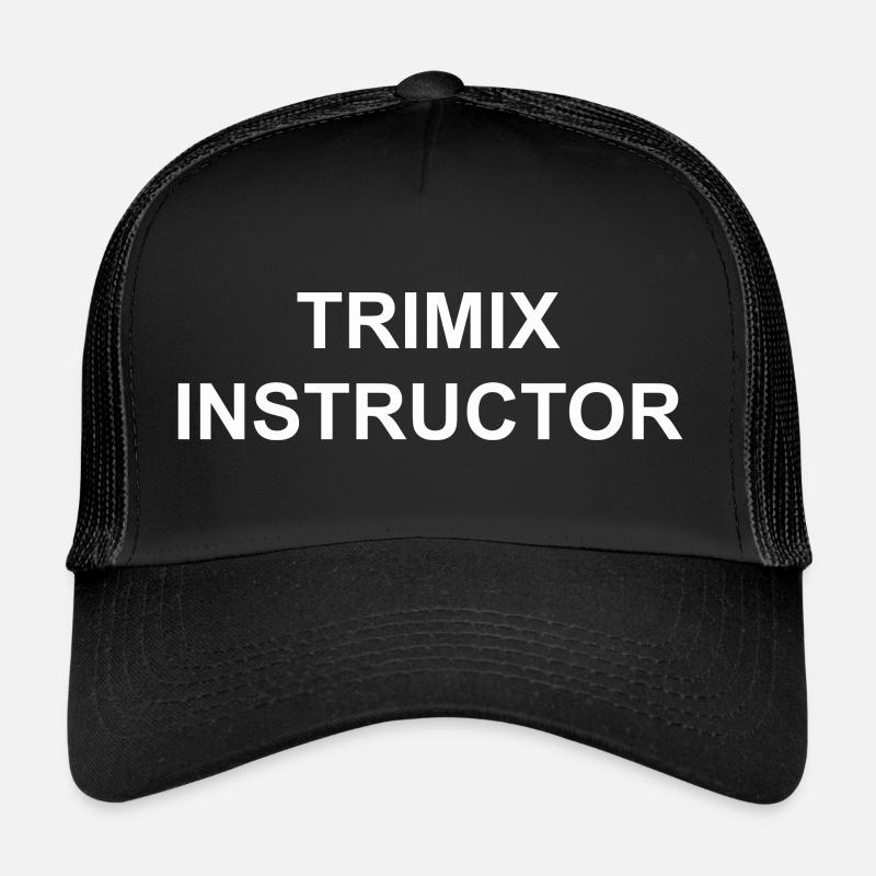 INSTRUCTEUR TRIMIX - Casquette trucker  - noir/noir