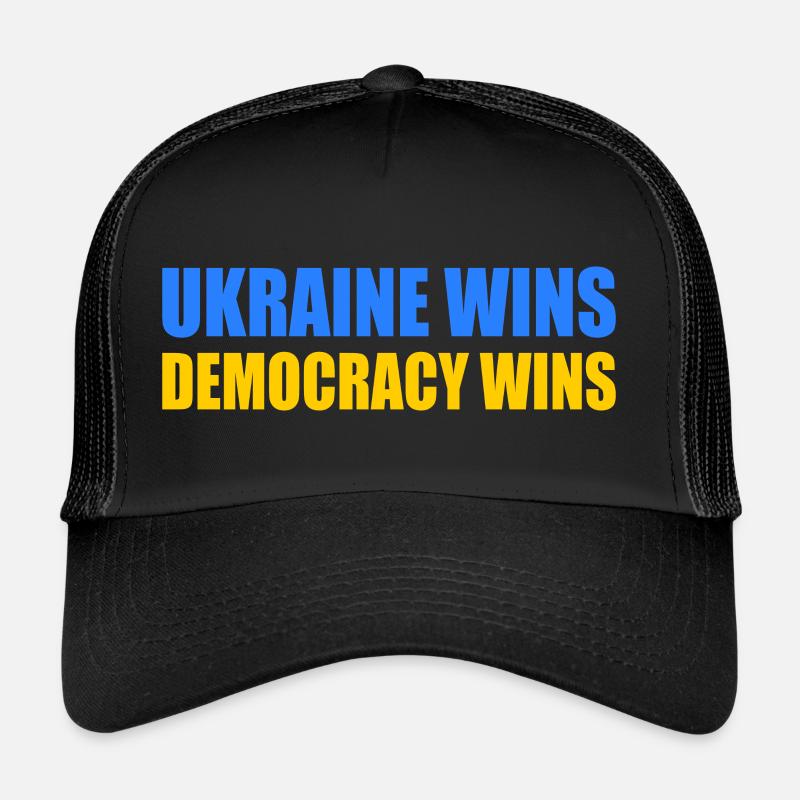 Ukraine wins democracy wins Trucker Cap