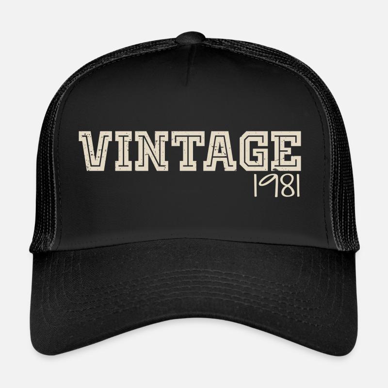 Vintage 1981 Original 1981 Rétro 1981 Cadeau 1981 Casquette trucker 