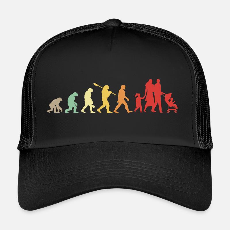 Évolution Famille - Cadeau D'anniversaire Famille Casquette trucker 