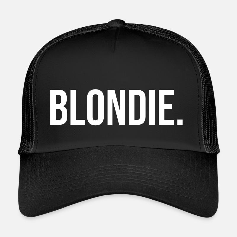 Blondie - blonde - white - Trucker Cap - black/black