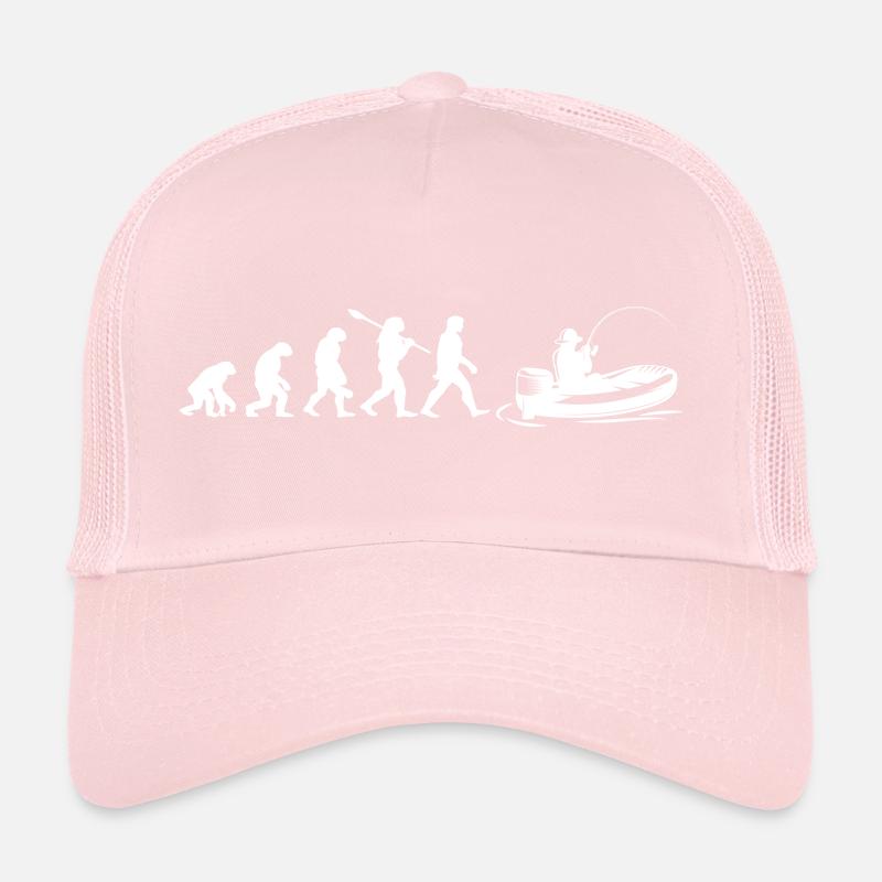 Evolution Bateau pêche | Pêcheur Cadeau Casquette trucker 