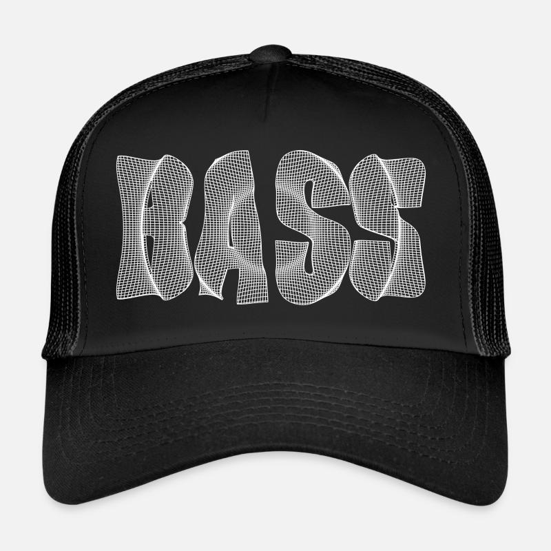 Texte de basse blanc Casquette trucker 