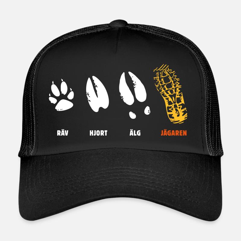 Räv, Hjort, Älg, Jägare - moose hunter (swedish) Trucker Cap
