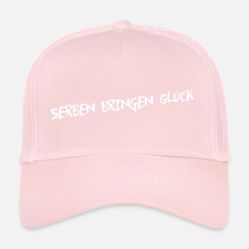 Serben versus Scherben bringen Glück Trucker Cap
