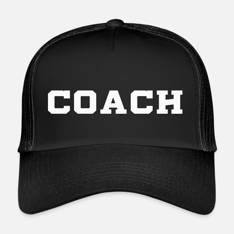 COACH WHITE - Trucker Cap - black/black