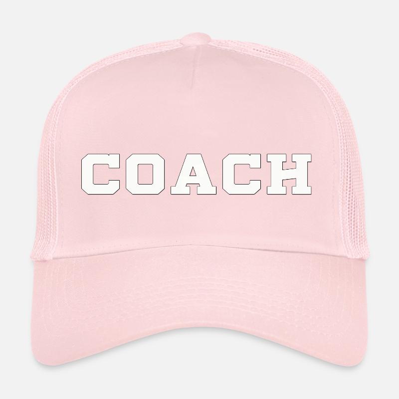 COACH WHITE Casquette trucker 