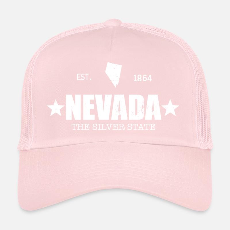 Nevada the Silver State Vintage Look Trucker Cap