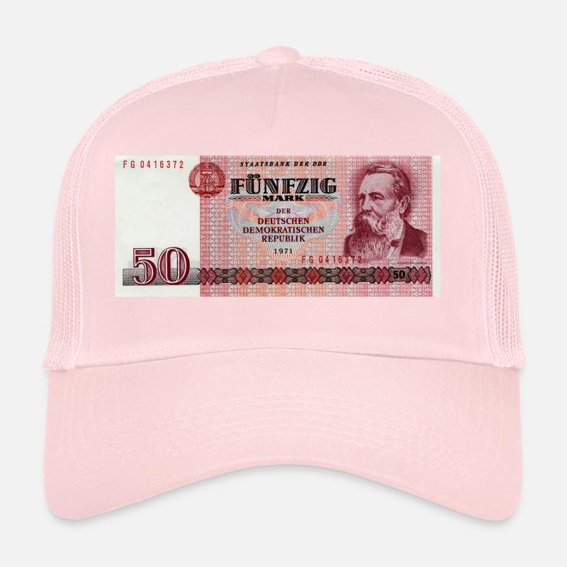 50 Markschein de la RDA Casquette trucker 