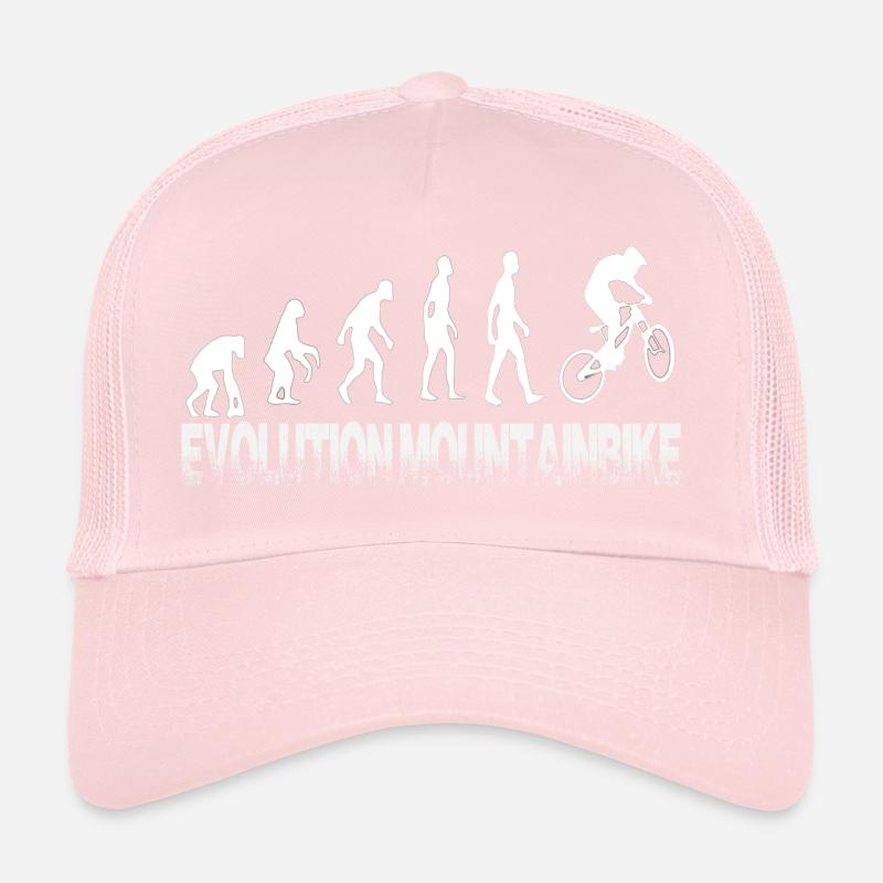 Evolution mountain bike - from monkey to biker Trucker Cap