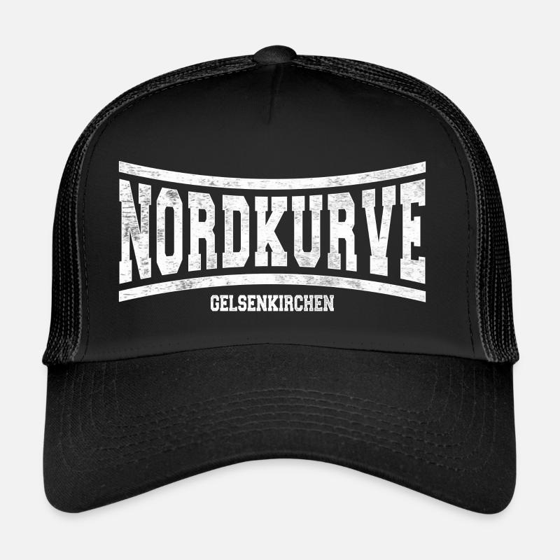 Nordkurve Gelsenkirchen Geschenkidee - Trucker Cap - Schwarz/Schwarz