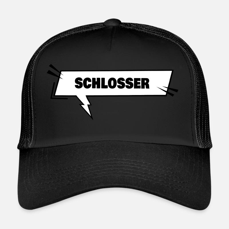 Schlosser - Trucker Cap - Schwarz/Schwarz