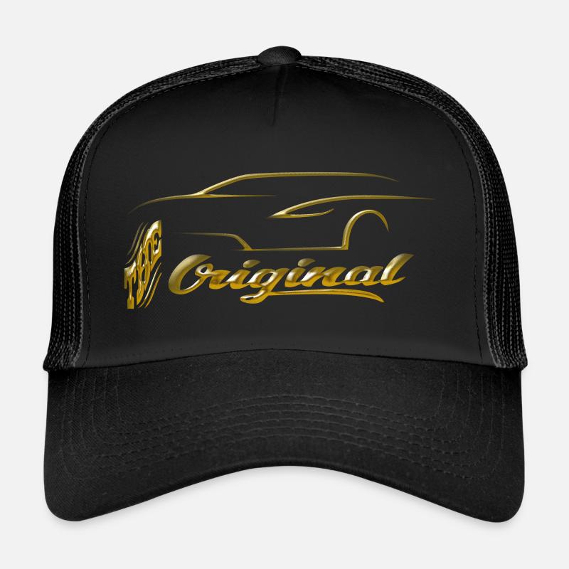 Sportwagen Auto Silhouette Design Trucker Cap