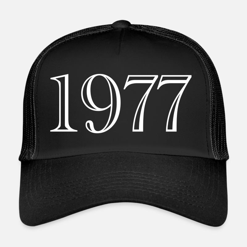 1977 - gift born in 1977 - Trucker Cap - black/black