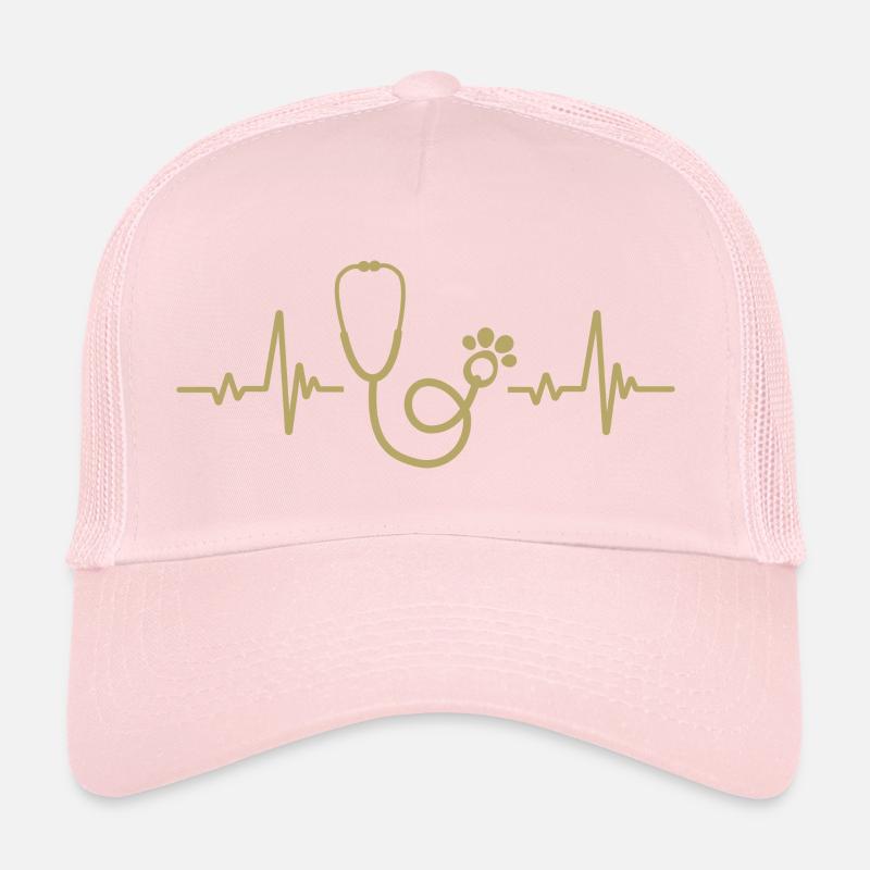 Fréquence Du Pouls Du Stéthoscope - Vétérinaire Casquette trucker 