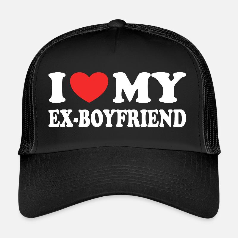 J'aime Mon Ex Copain Cadeau Marrant Saint Valentin Casquette trucker 