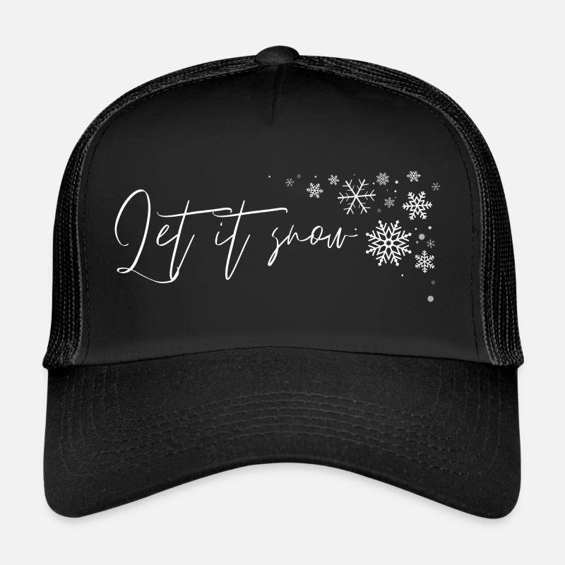 Let It Snow Sparkle Trucker Cap