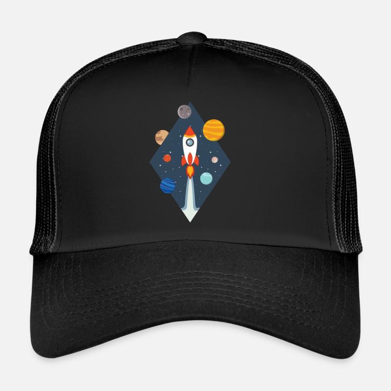 Rocket - Galaxy Space Space Astronaut Trucker Cap