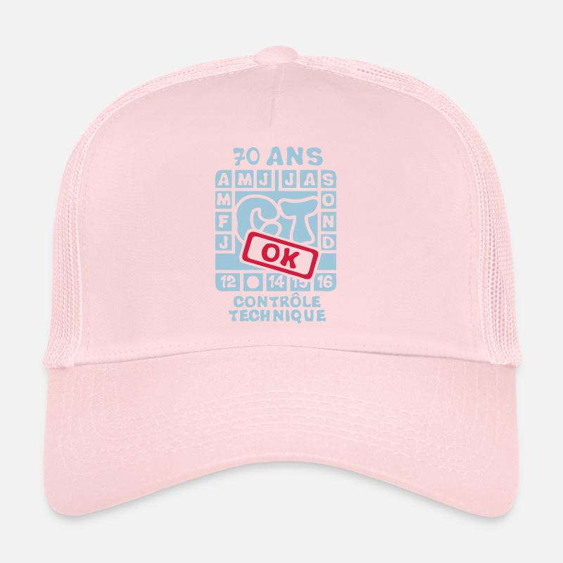 70 ans controle technique anniversaire Casquette trucker 