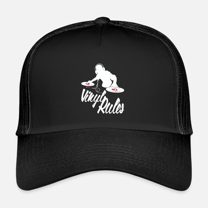 Vinyl Deejay - Trucker Cap - black/black