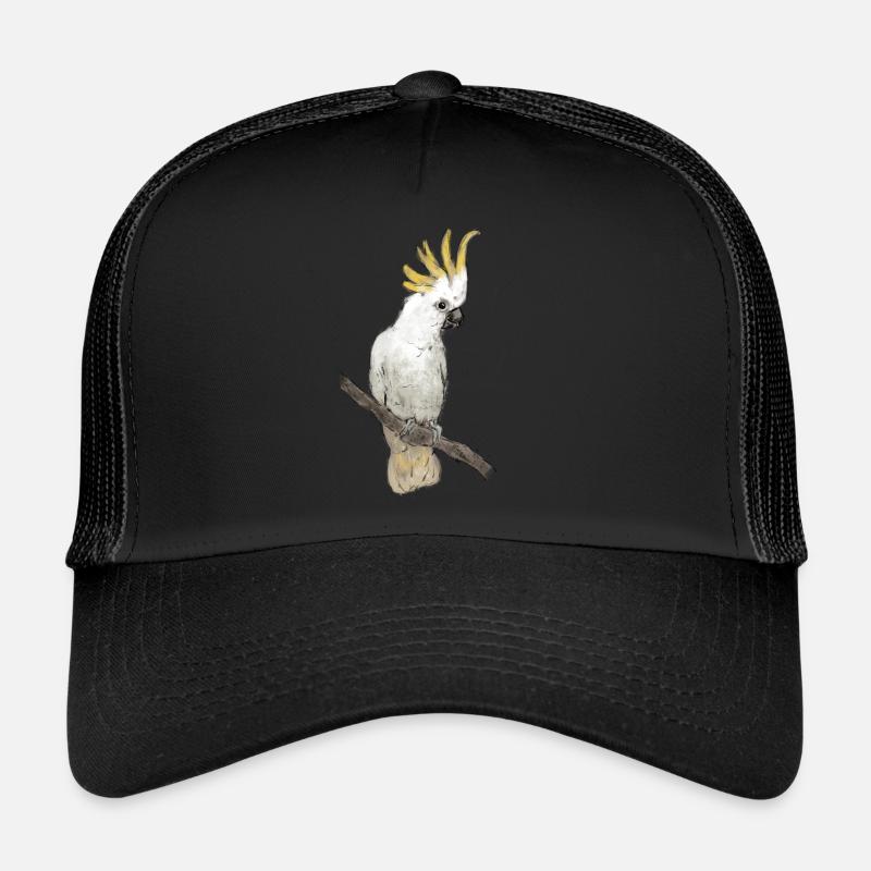 Kakadu - Trucker Cap - Schwarz/Schwarz