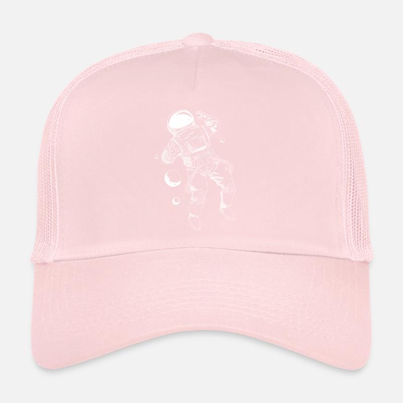 Astronaut schwebend weiss Trucker Cap