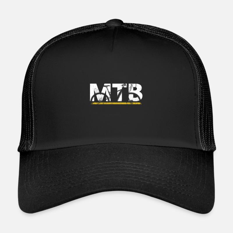 MTB Mountainbiker Biking | Gift - Trucker Cap - black/black