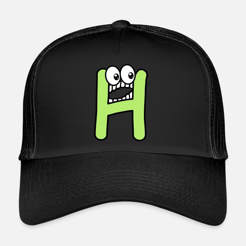 H - Buchstabe H mit Augen 👀 Trucker Cap