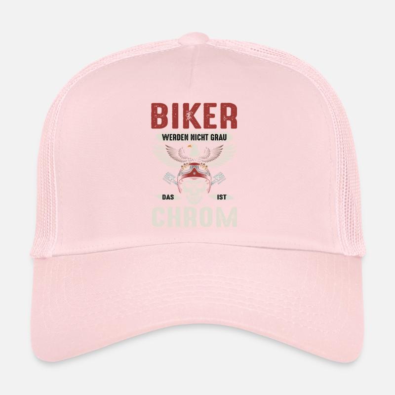 Biker Motorradfahrer Chrom Trucker Cap