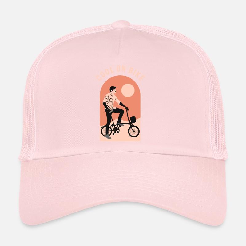 Cool commuter folding bicycle, Brompton London UK Trucker Cap