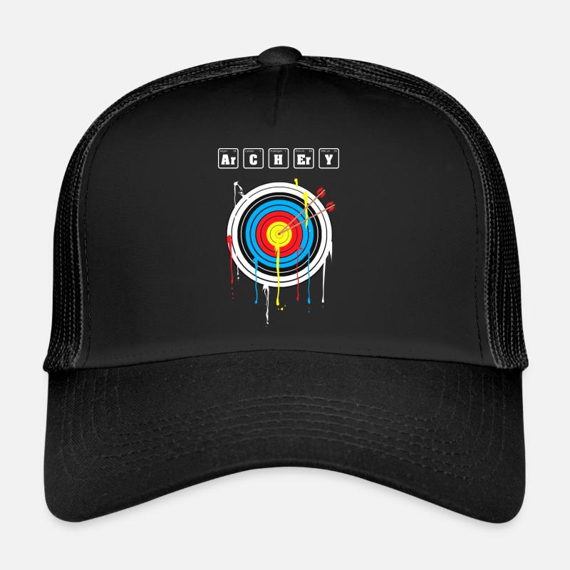 Archery Periodic Table for Archers - Trucker Cap - black/black