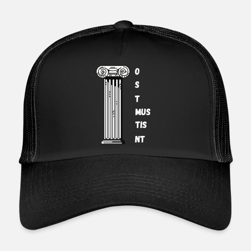 Professeur de latin Sort Latin Enseignement Latin - Casquette trucker  - noir/noir