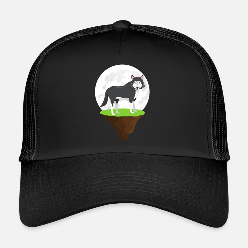 Wolf - Trucker Cap - Schwarz/Schwarz