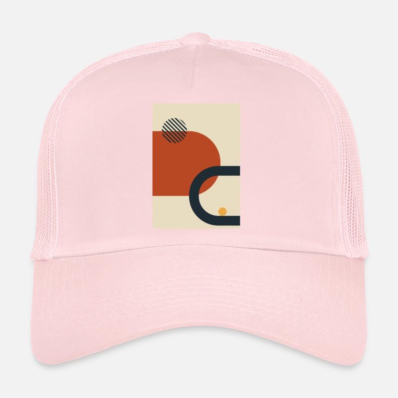 Colorful Modern Abstract Forms Art Collage #8 Trucker Cap