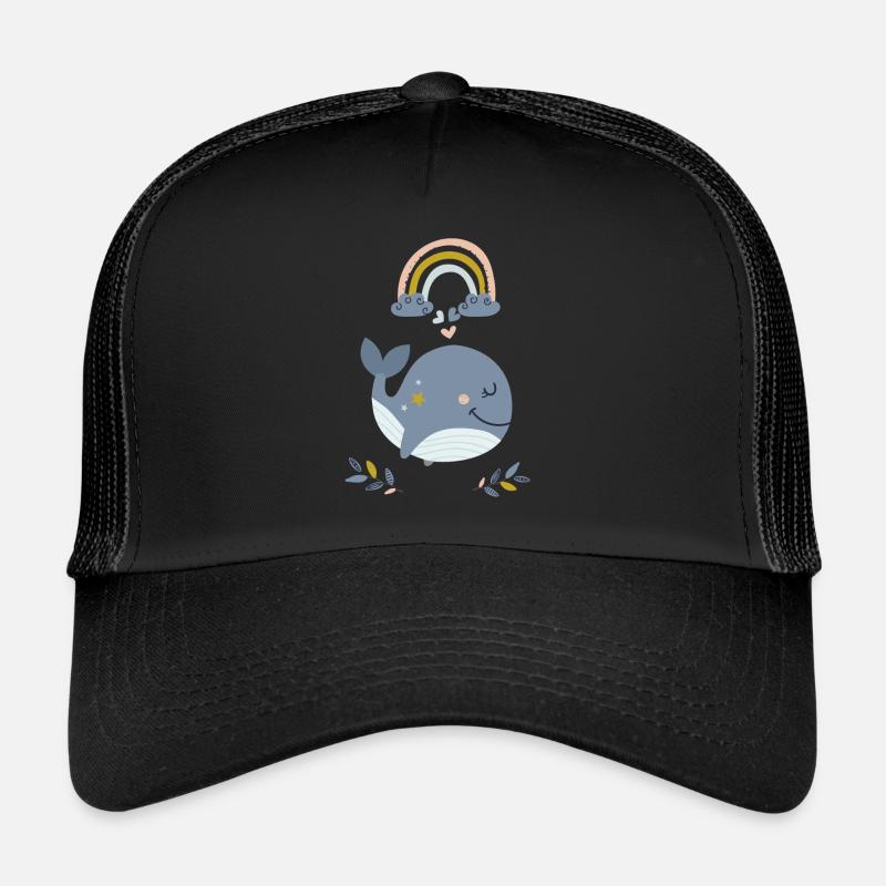 Baleine d’arc-en-ciel Casquette trucker 